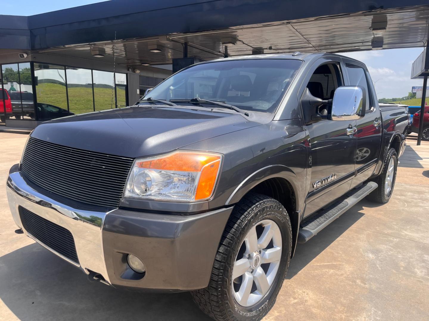 2011 GRAY NISSAN TITAN S; SL; PRO-4X; PRO-4X Crew Cab 4WD SWB (1N6AA0EC2BN) with an 5.6L V8 DOHC 32V engine, 5-Speed Automatic transmission, located at 8101 E. Skelly Dr., Tulsa, OK, 74129, (918) 592-3593, 36.121891, -95.888802 - Photo#0